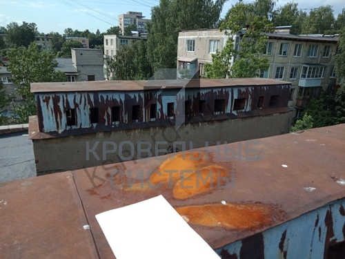 Капитальный ремонт вент.шахт на крыше Детского сада